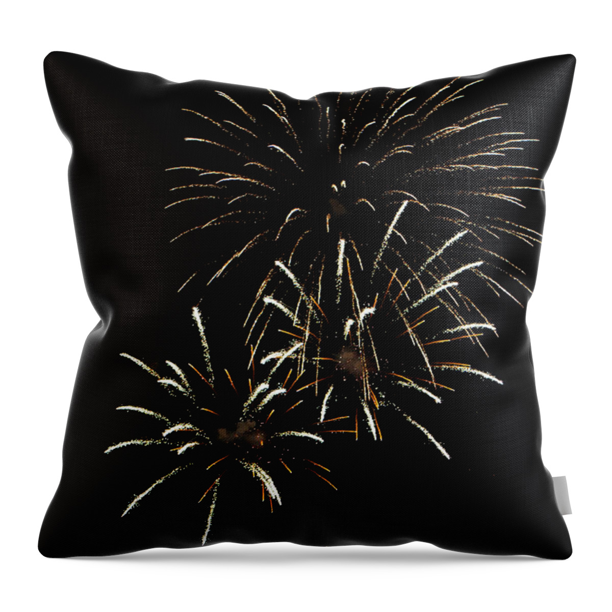 Fireworks Throw Pillow featuring the photograph Fireworks3_8690 by Rocco Leone