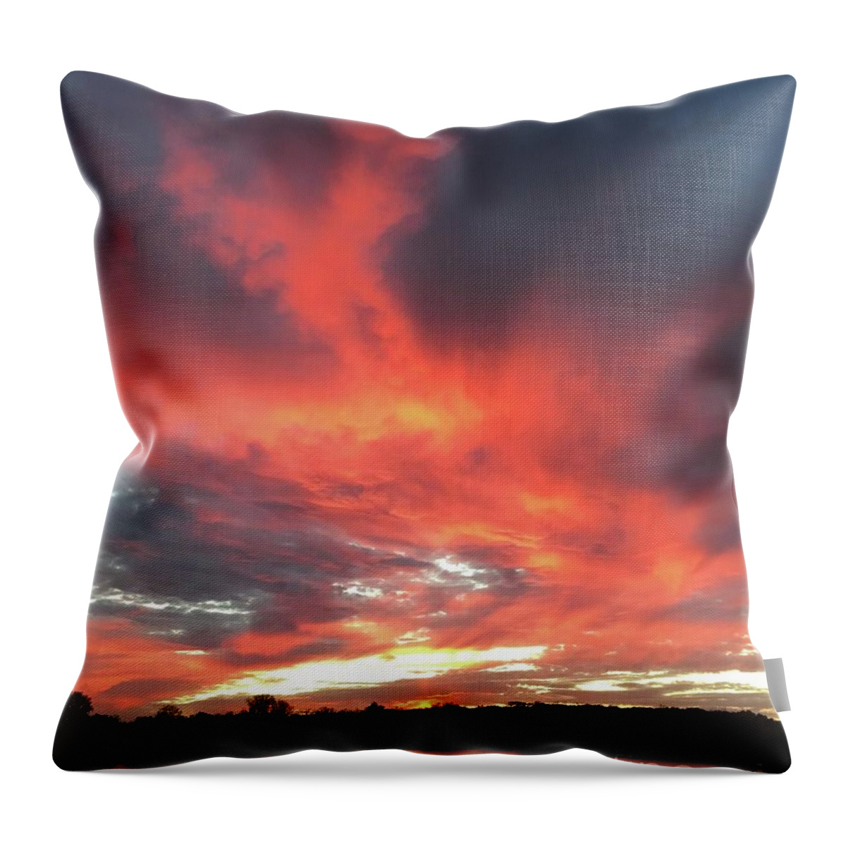 Sunsets Throw Pillow featuring the photograph Fla Bb by Mary Kobet