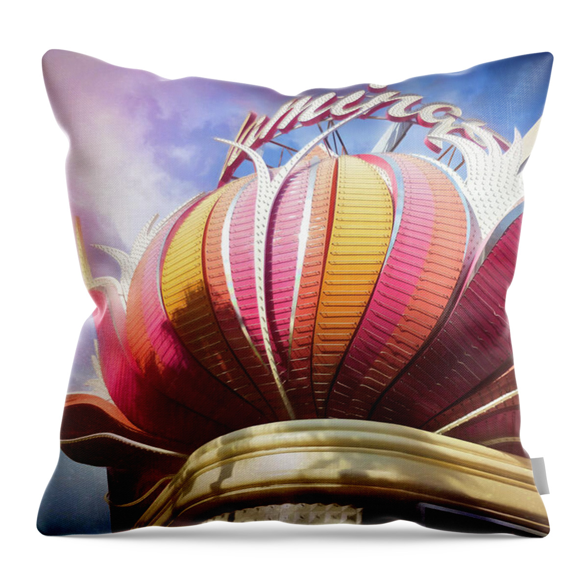 Flamingo Las Vegas Throw Pillow by Carol Japp - Fine Art America