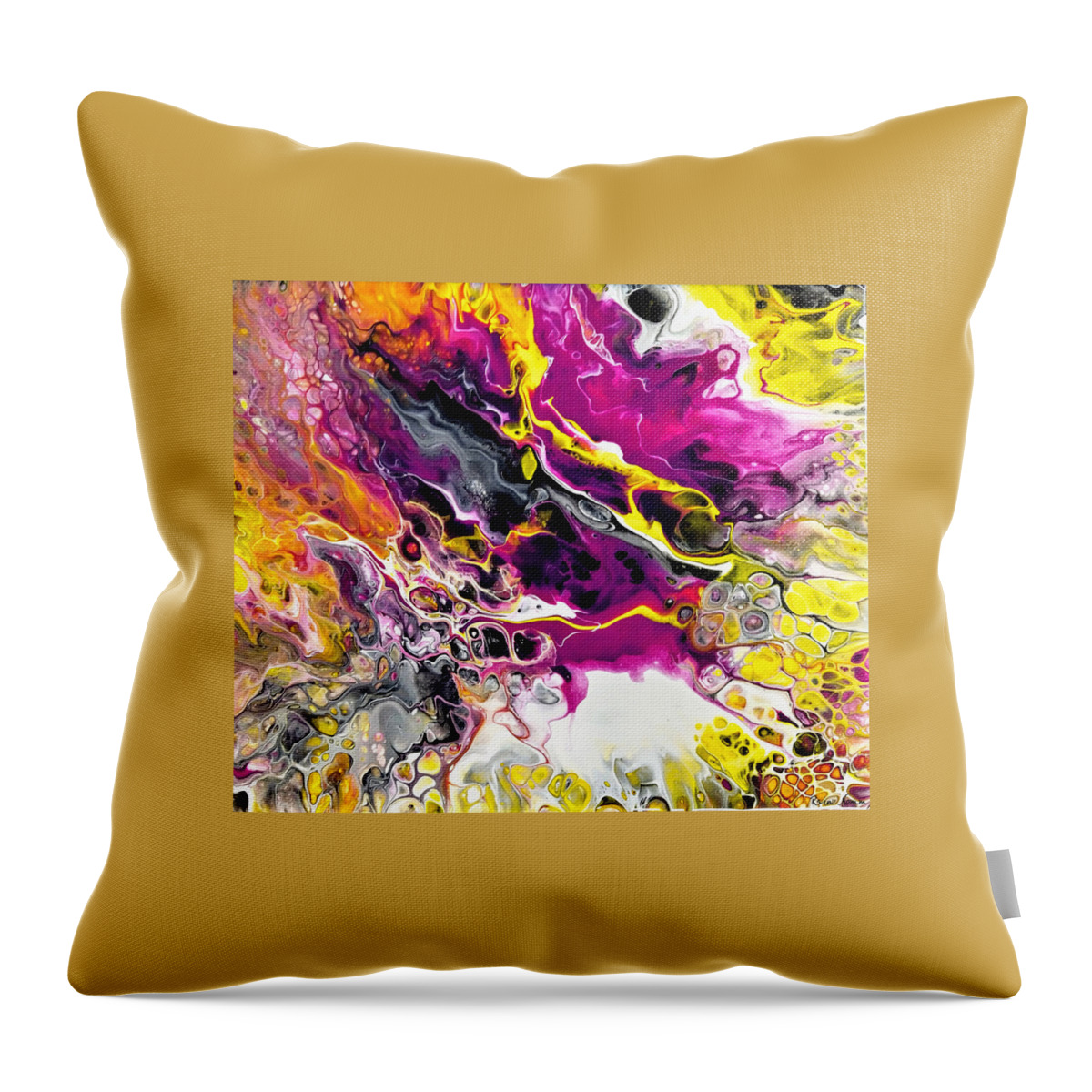  Throw Pillow featuring the painting Fleeting Glory by Rein Nomm