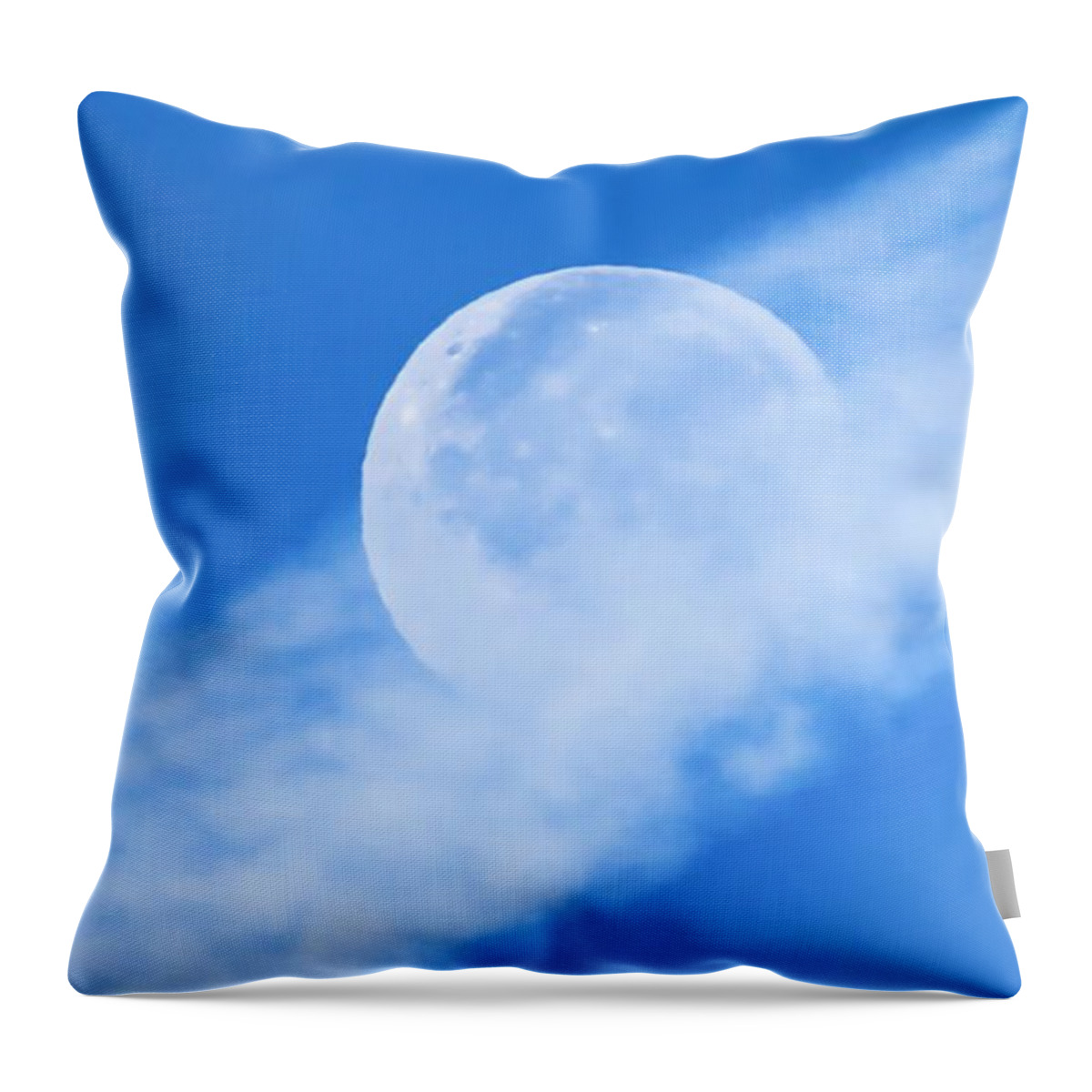 Arizona Throw Pillow featuring the photograph Floating Full Moon in Cancer by Judy Kennedy