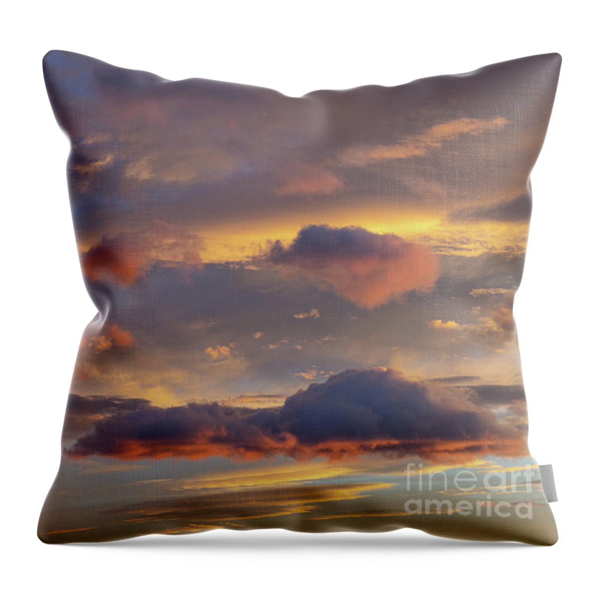 Clouds Throw Pillow featuring the photograph Floating in the clouds by Adriana Mueller