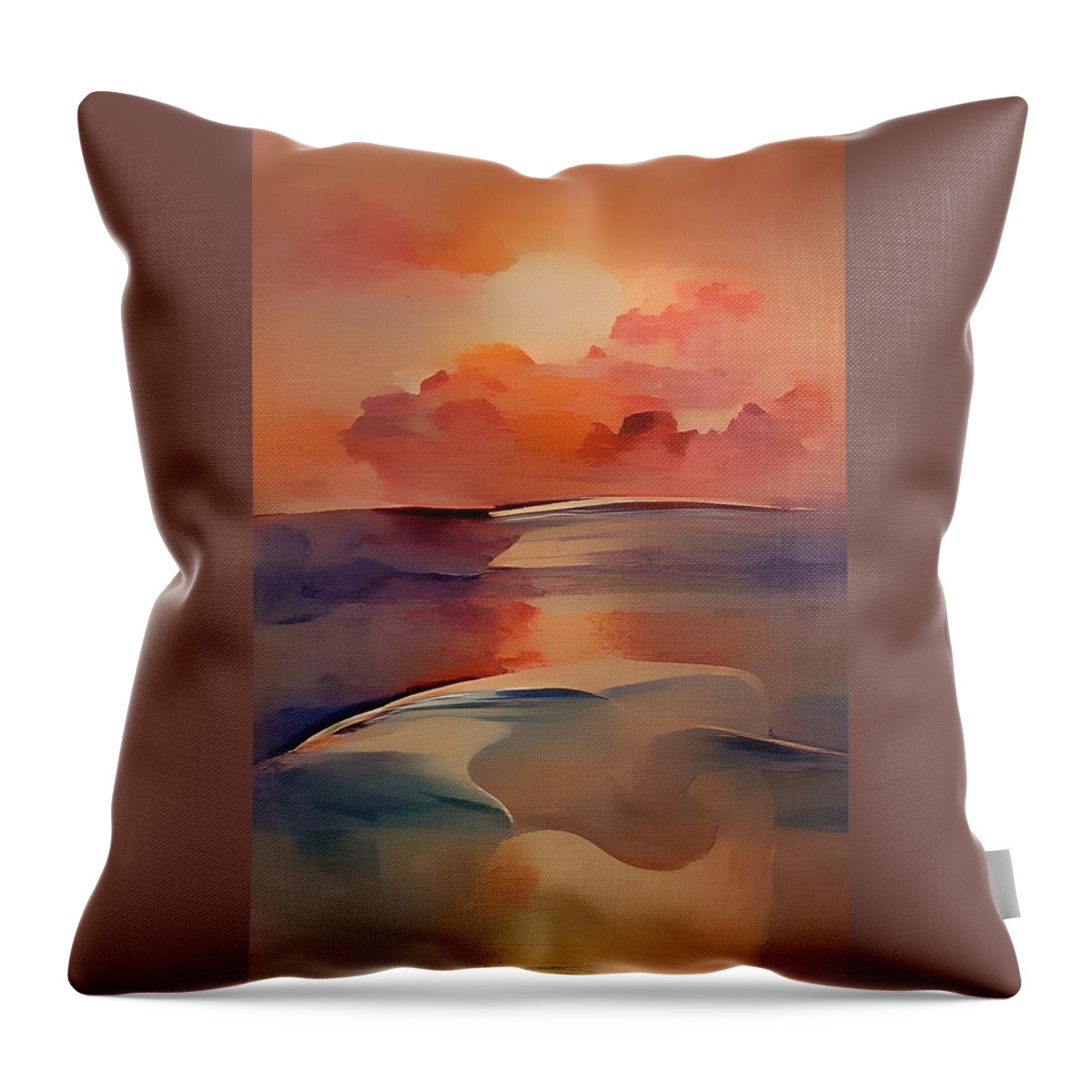  Throw Pillow featuring the digital art Flyby by Rod Turner
