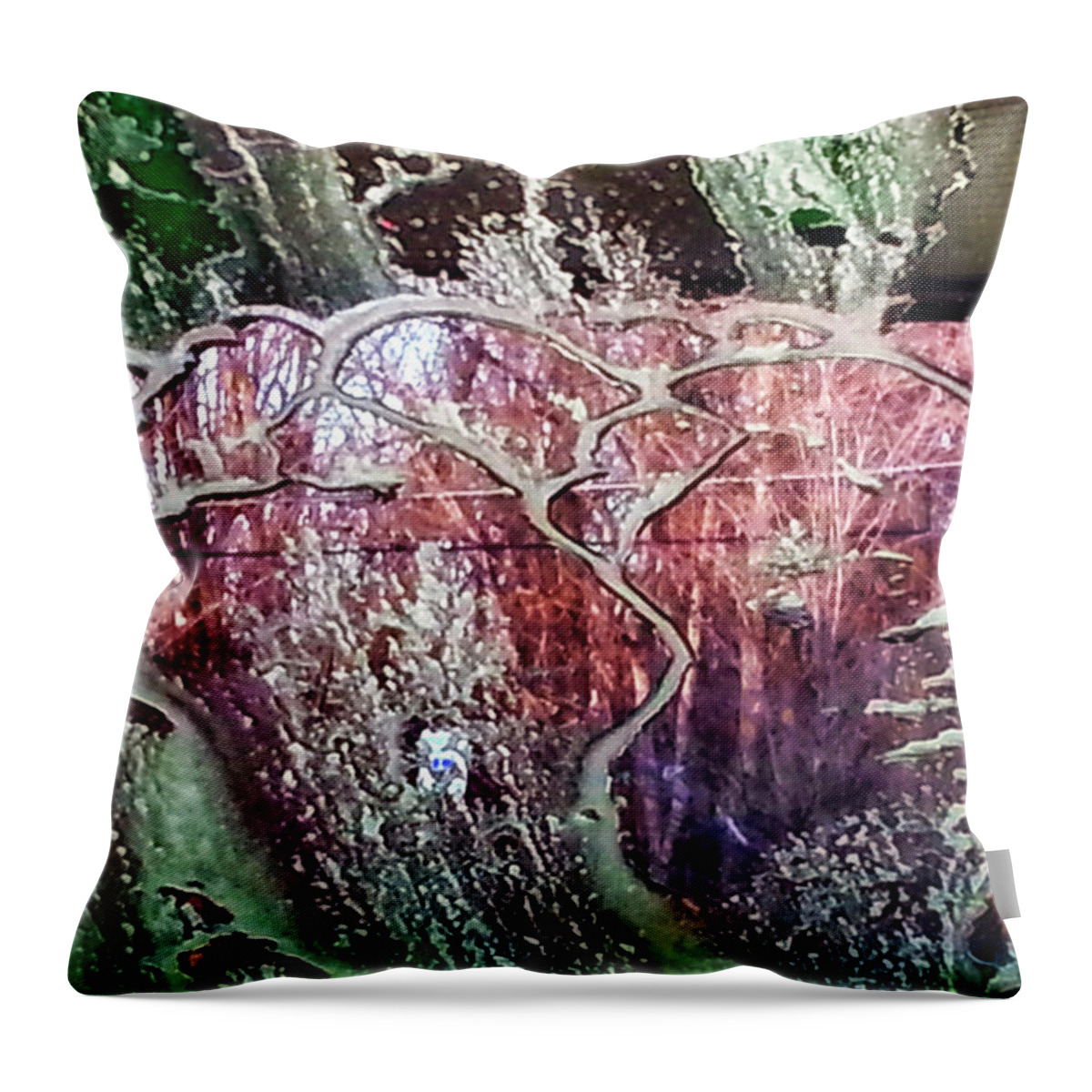 Water Throw Pillow featuring the photograph Foam by Gerlinde Keating - Galleria GK Keating Associates Inc