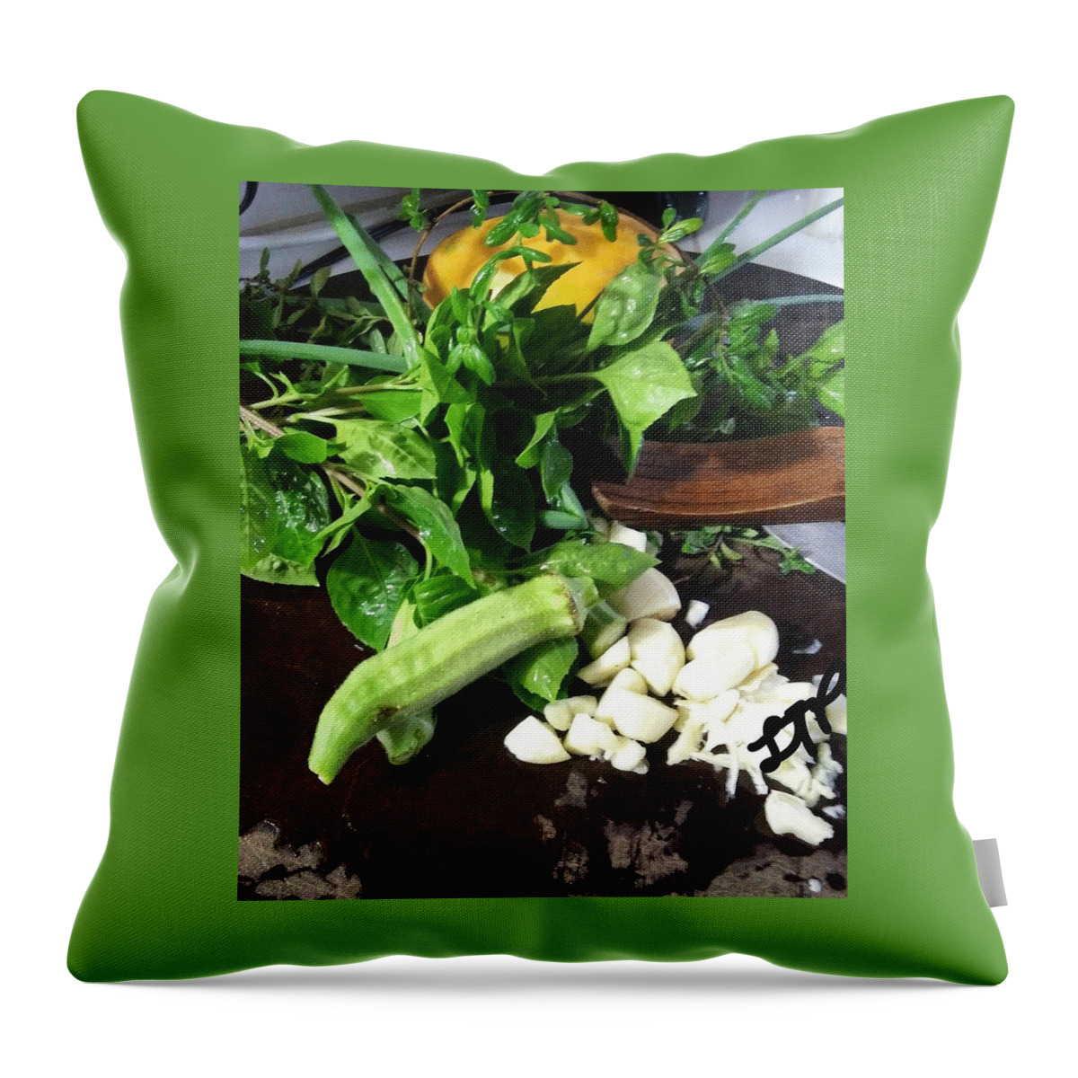 Food Throw Pillow featuring the photograph Food is Medicine by Esoteric Gardens KN