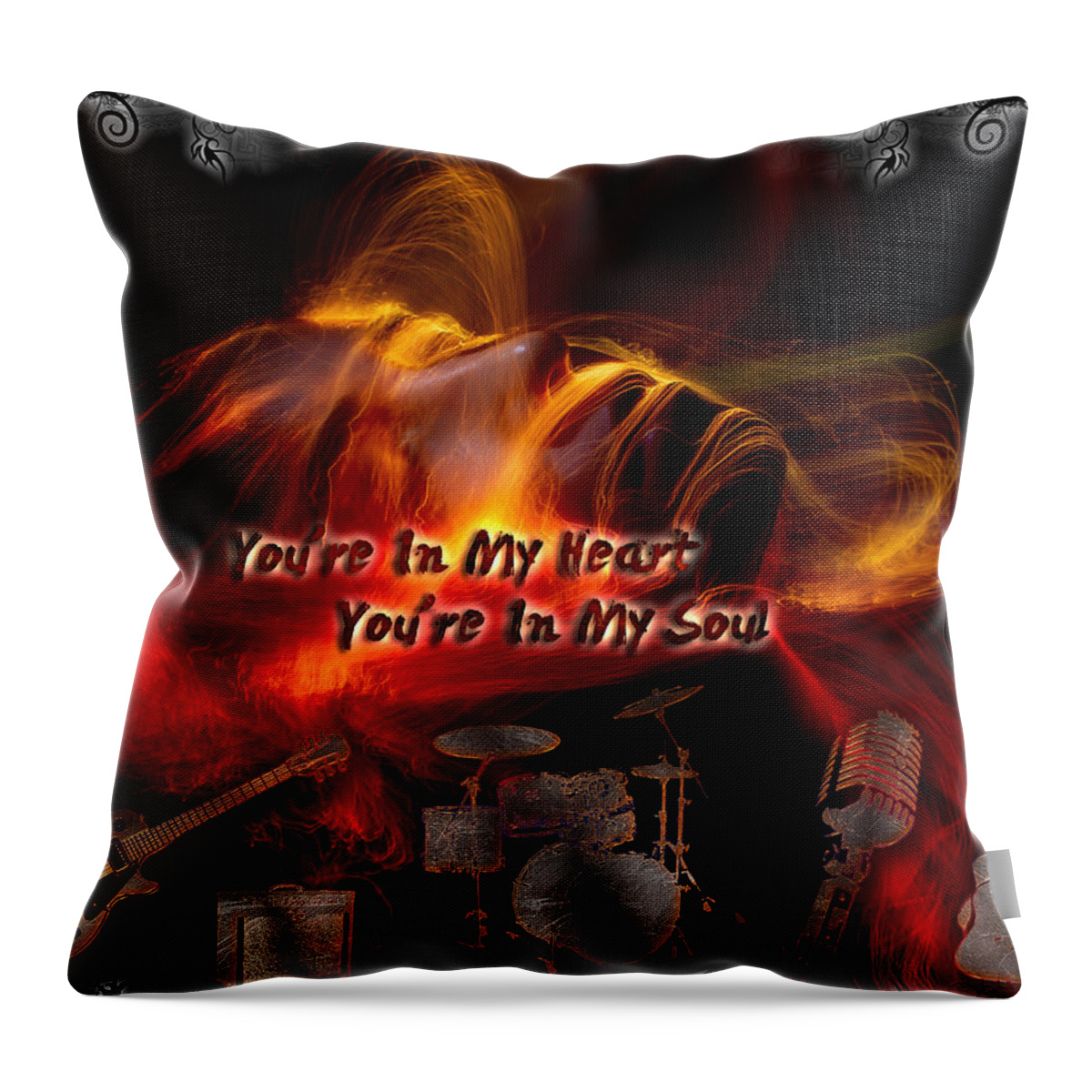 Rod Stewart Throw Pillow featuring the digital art Foot Loose And Fancy Free by Michael Damiani