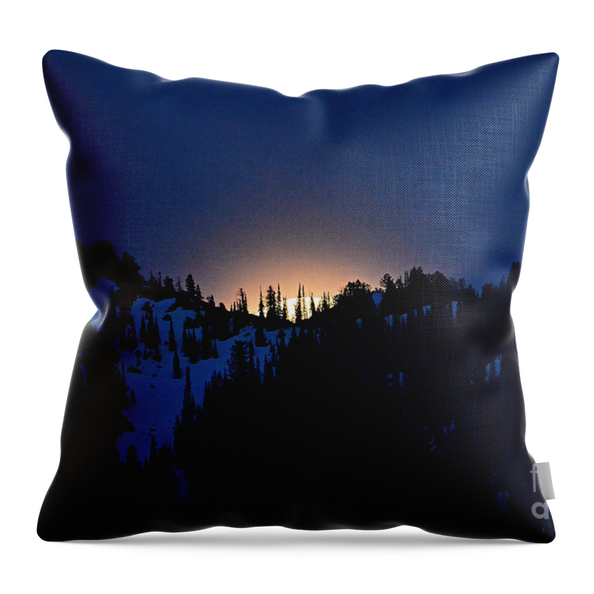 Full Moon Throw Pillow featuring the photograph Full Flower Moon #2 by Dorrene BrownButterfield