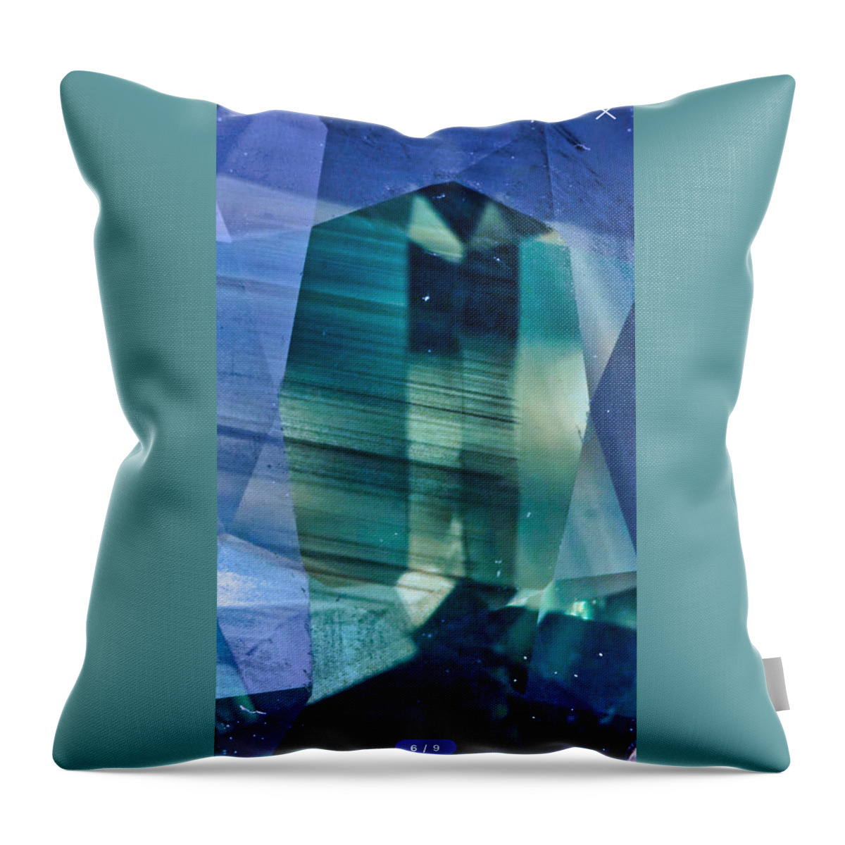 Gem Throw Pillow featuring the photograph Gemstone Green and Blue by Russ Considine