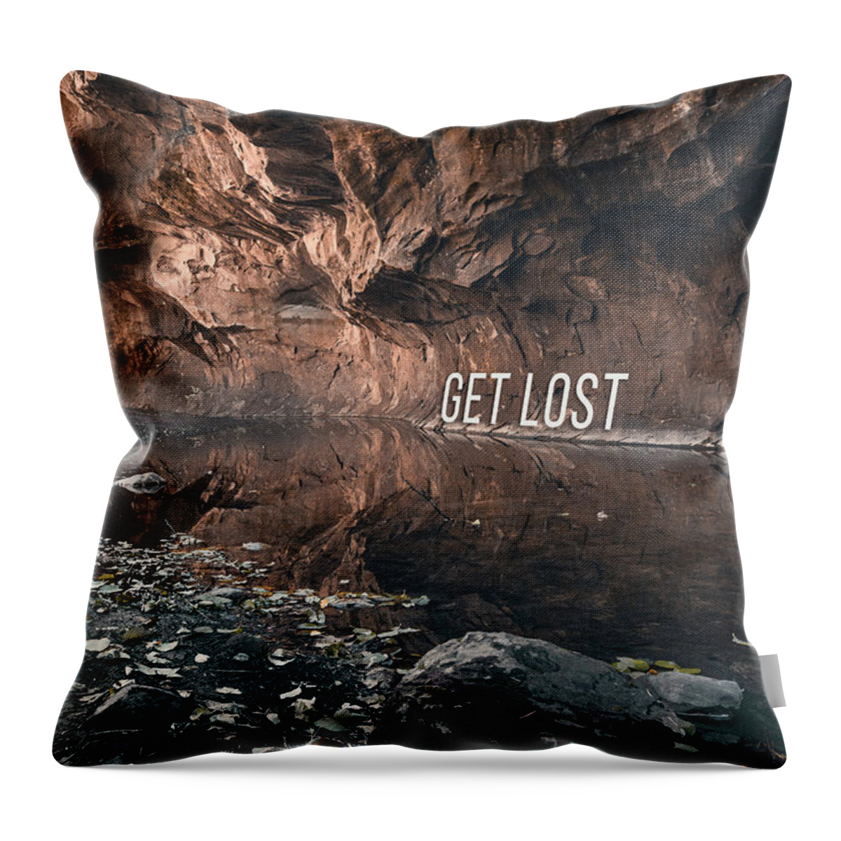Desert Throw Pillow featuring the photograph Get Lost by Carmen Kern