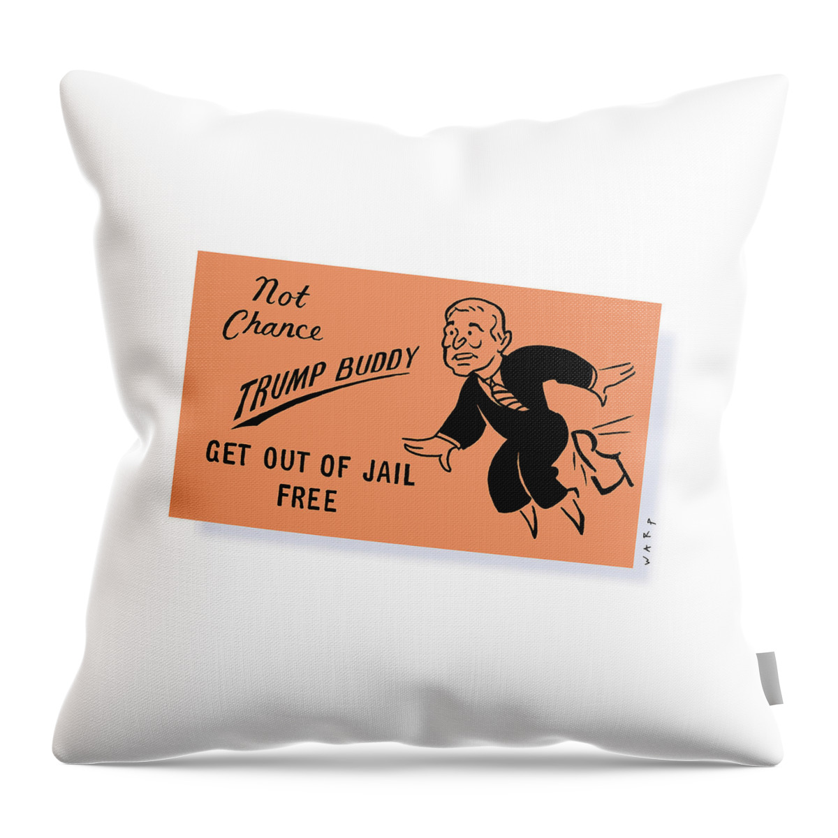 Get Out Of Jail Free Card Throw Pillow