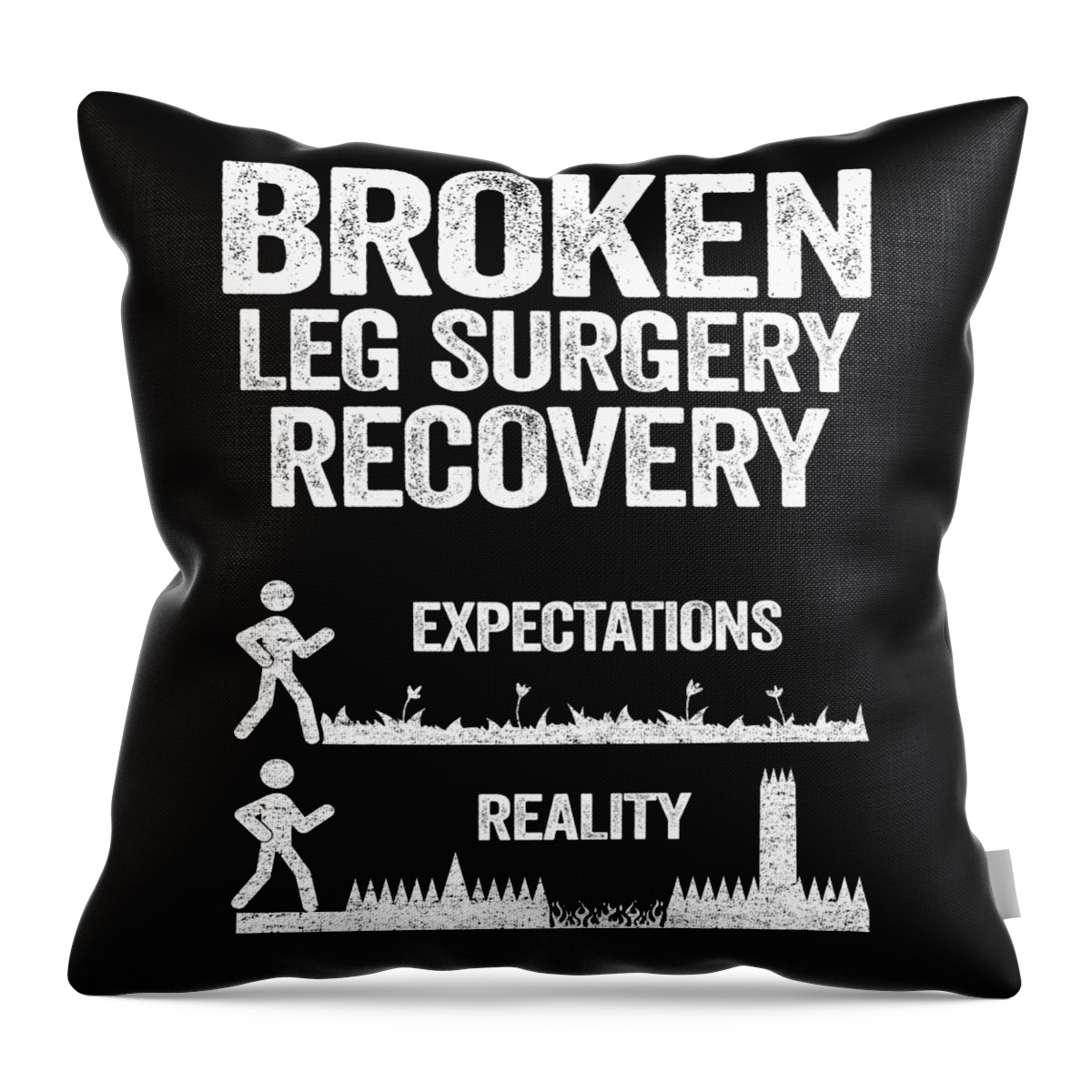 Spinal Fusion - Spine Back Surgery Get Well Gift Throw Pillow for