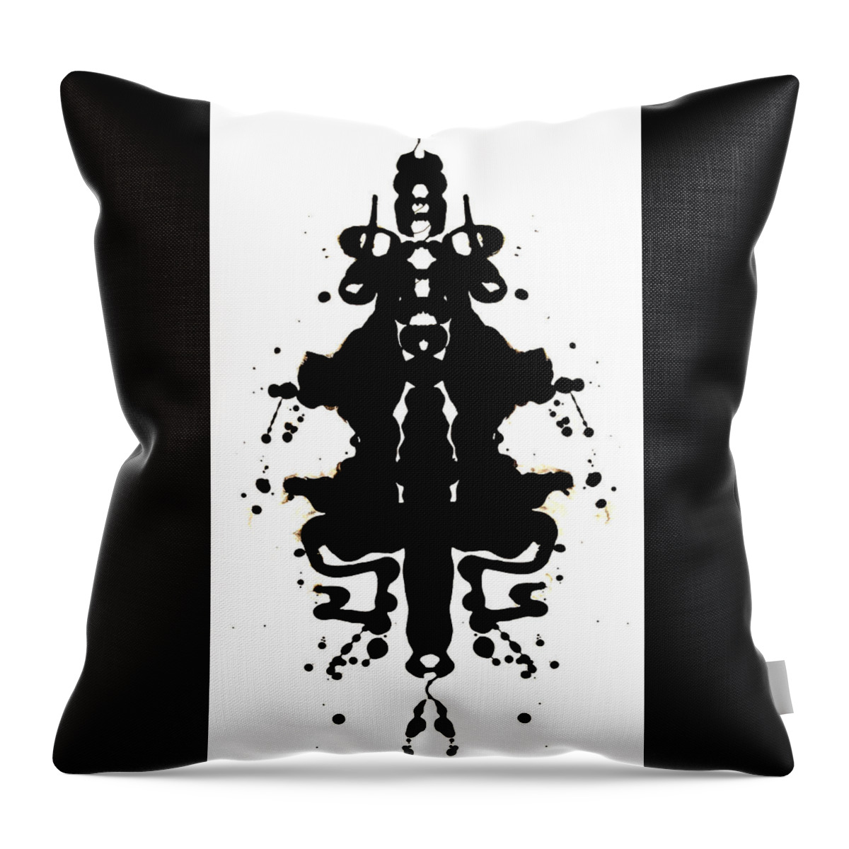 Statement Throw Pillow featuring the painting Two Finger Salute by Stephenie Zagorski