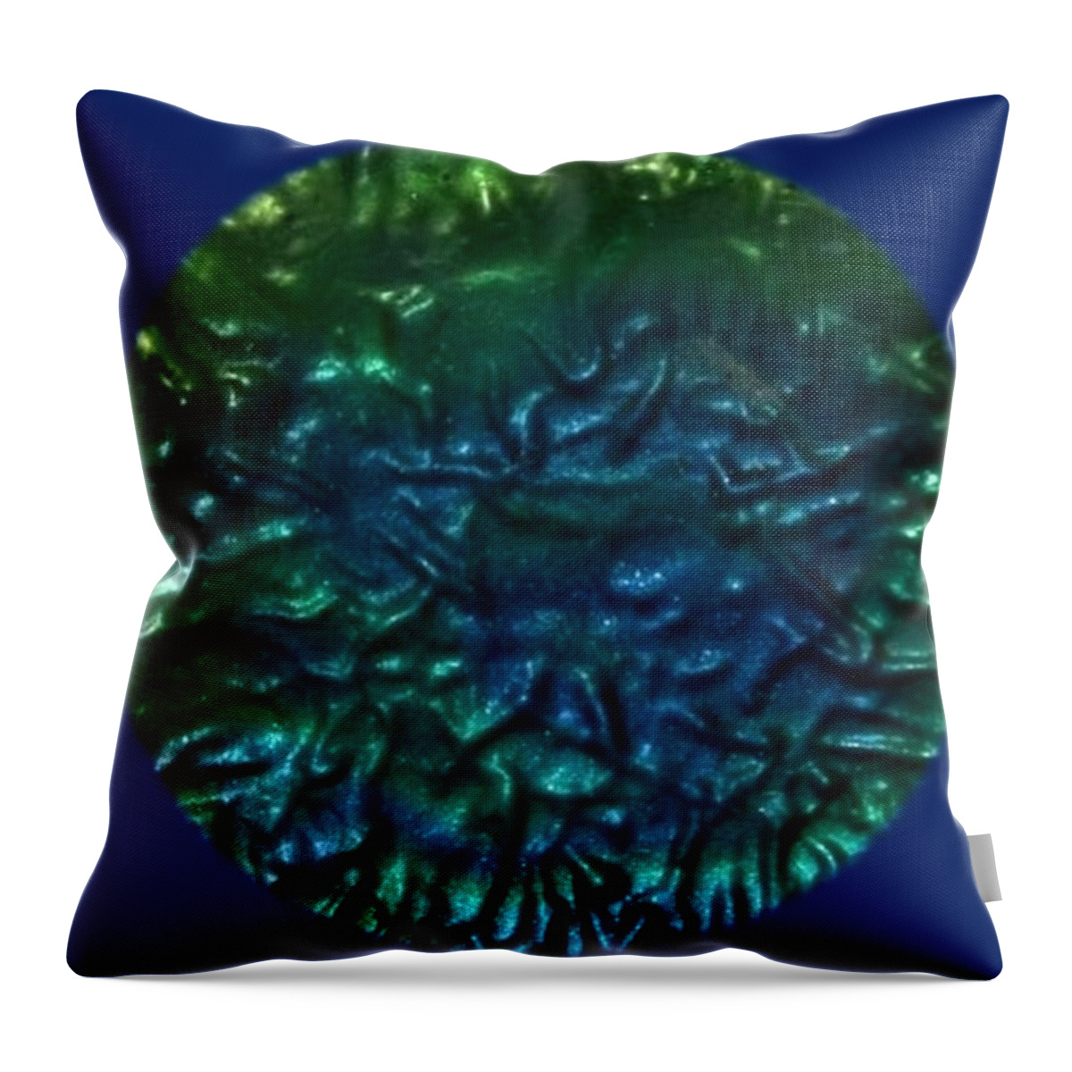 Abstract Throw Pillow featuring the mixed media Glass as Abstract by Nancy Ayanna Wyatt