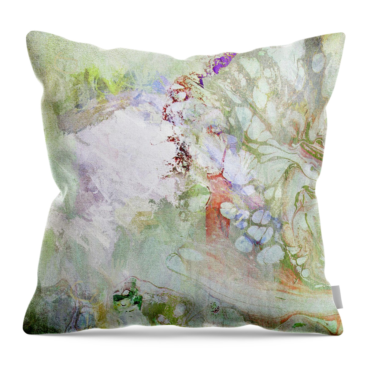 Abstract Throw Pillow featuring the photograph Glass Wing by Karen Lynch