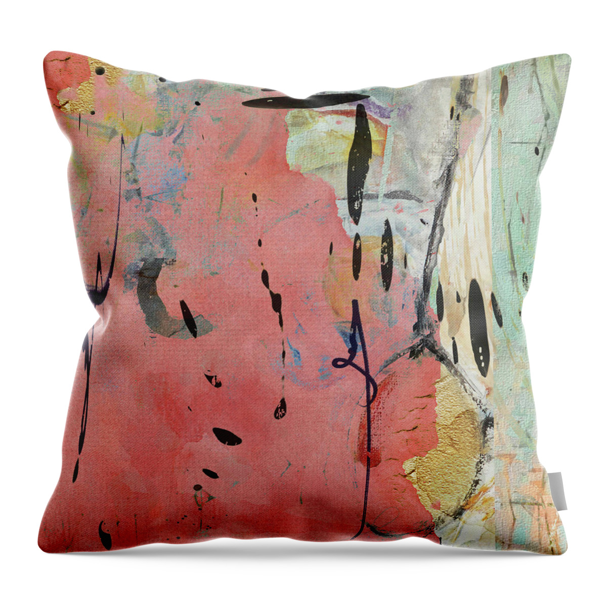 Abstract Throw Pillow featuring the photograph Go Ask Alice by Karen Lynch
