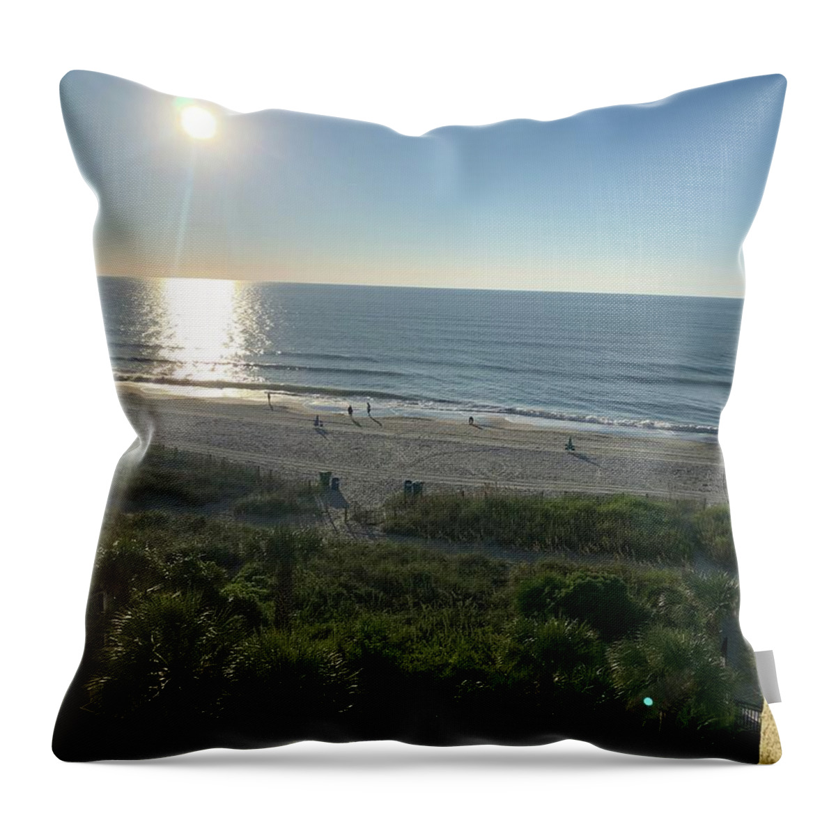 Photography Throw Pillow featuring the photograph Good Morning Myrtle Beach by Lisa White