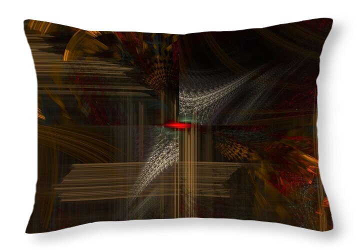 Digital Art Throw Pillow featuring the digital art Good Vibration In Reflection/ Digital Art by Aleksandrs Drozdovs
