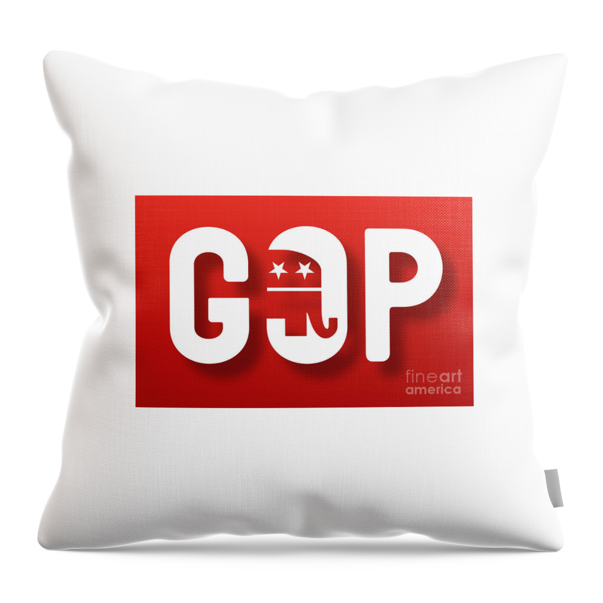 Gop Poster Throw Pillow featuring the photograph GOP by Action