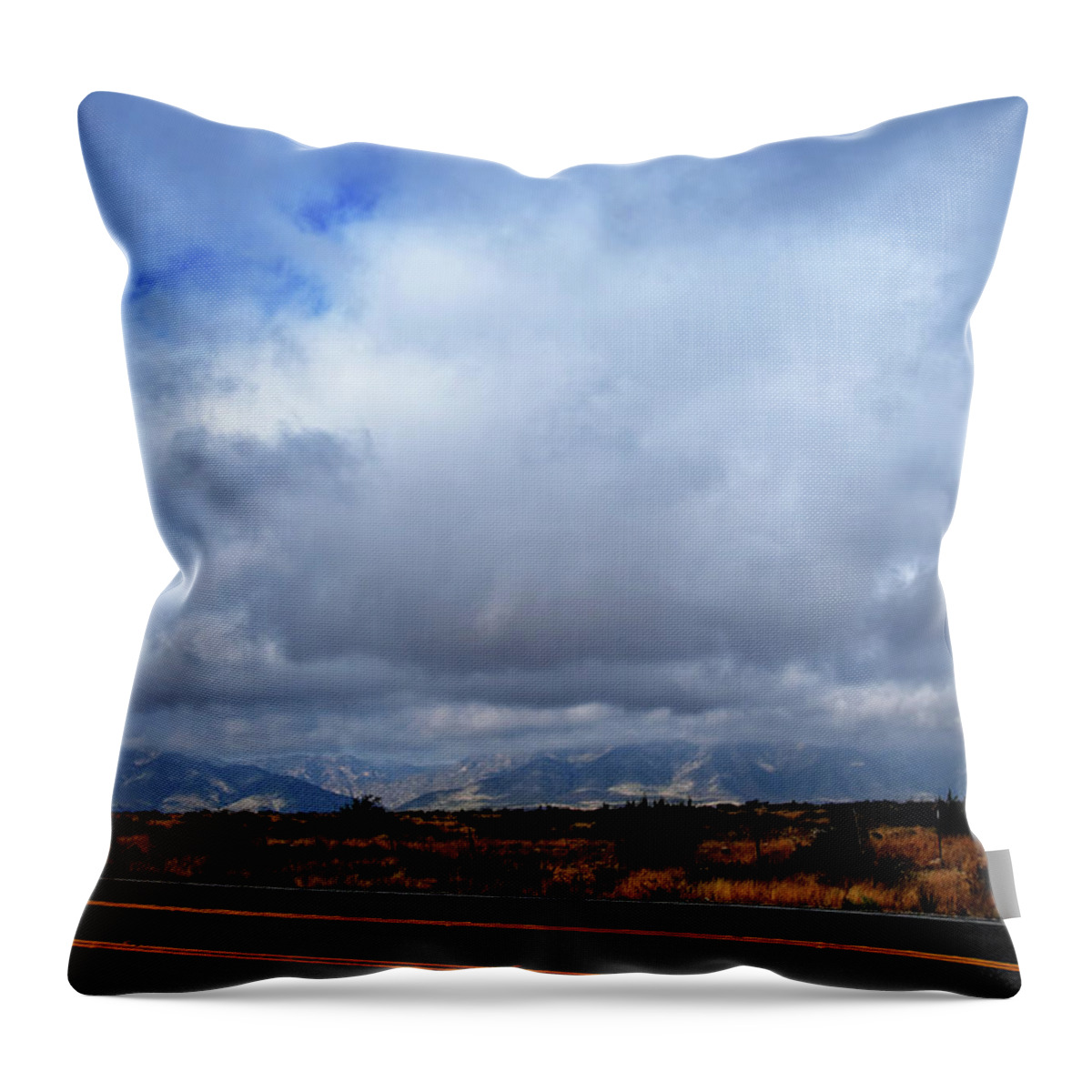 Mountains Throw Pillow featuring the photograph Guadalupe Mountains by George Taylor