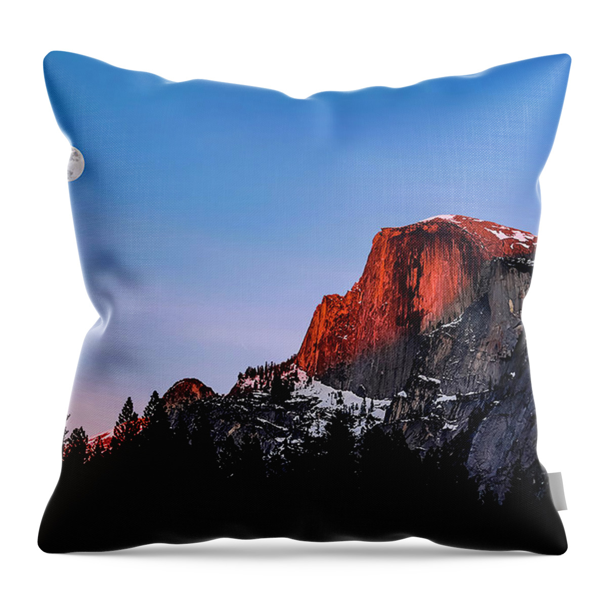  Throw Pillow featuring the photograph Half Dome by Gary Johnson