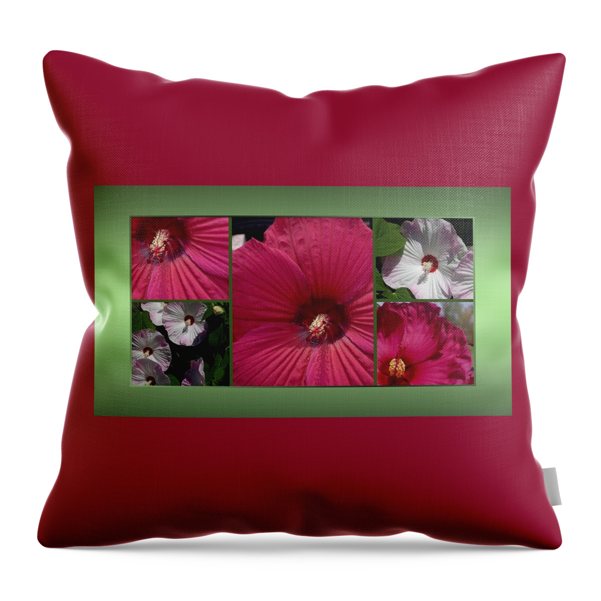Hibiscus Throw Pillow featuring the photograph Hardy Hibiscus by Nancy Ayanna Wyatt