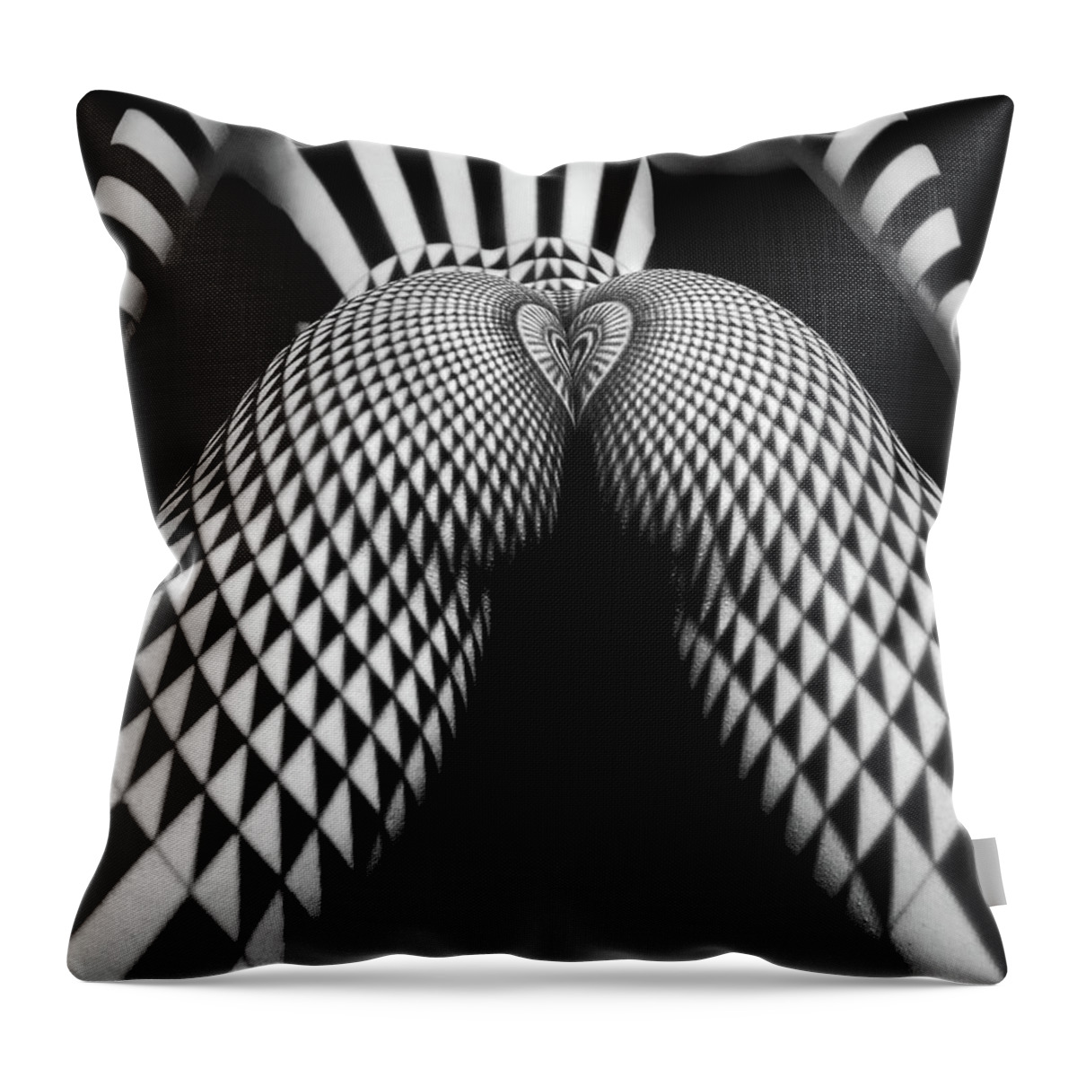  Throw Pillow featuring the digital art Heart Left Behind by Chris Maher
