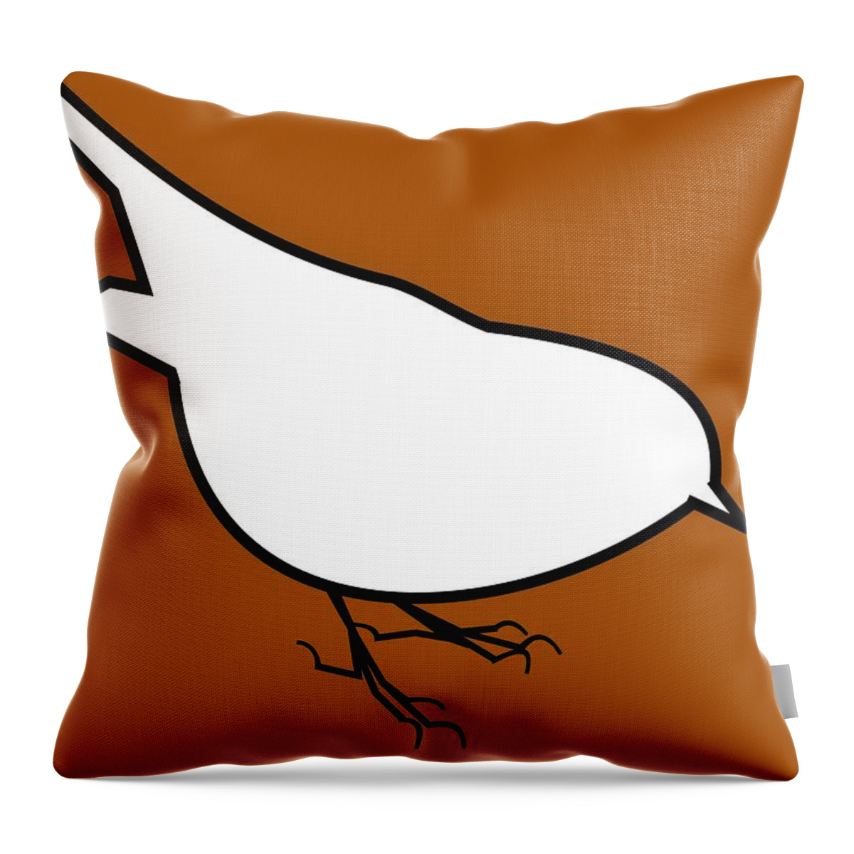 Sparrow Throw Pillow featuring the digital art Hedge sparrow by Fatline Graphic Art