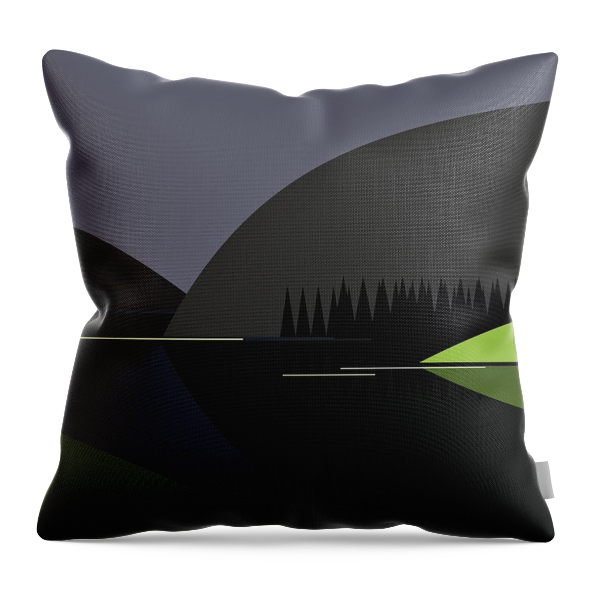 Sunshine Throw Pillow featuring the digital art Here comes the sun. by Fatline Graphic Art