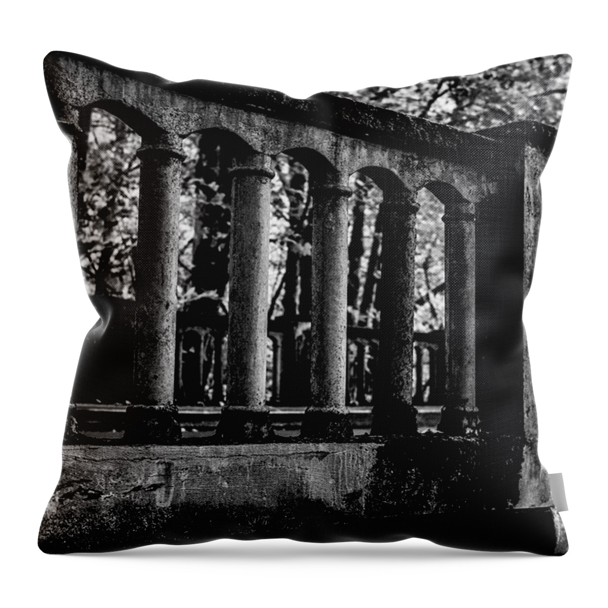 Beautiful Throw Pillow featuring the photograph Historic Columbia River Highway Bridge by Pelo Blanco Photo