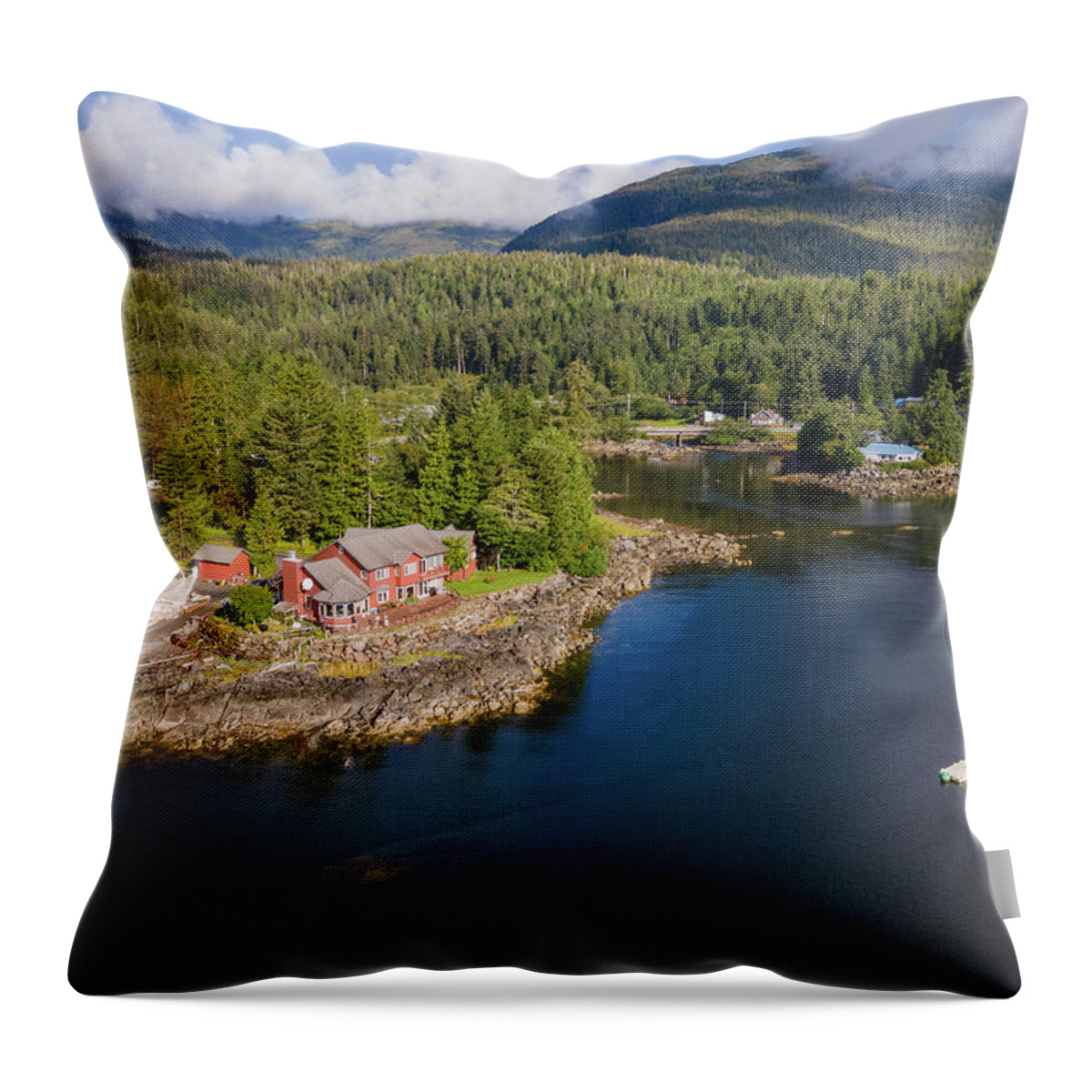  Throw Pillow featuring the photograph Home at Herring Cove by Michael Rauwolf