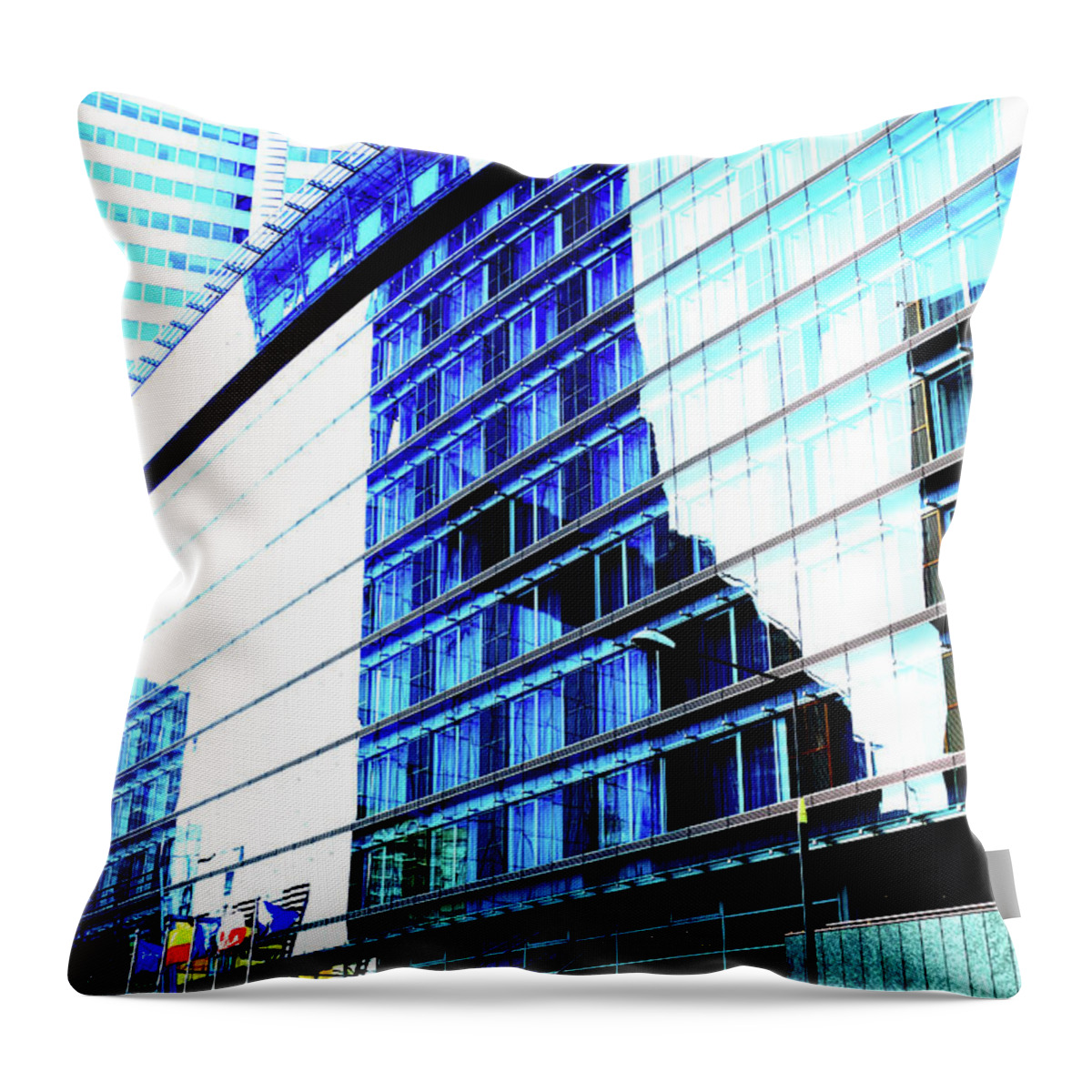 Hotel Throw Pillow featuring the photograph Hotel In Warsaw, Poland 4 by John Siest