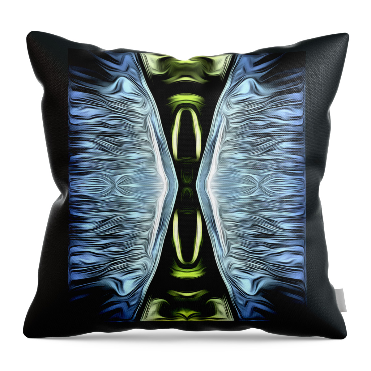 Abstract Art Throw Pillow featuring the digital art Hourglass Abstract by Ronald Mills