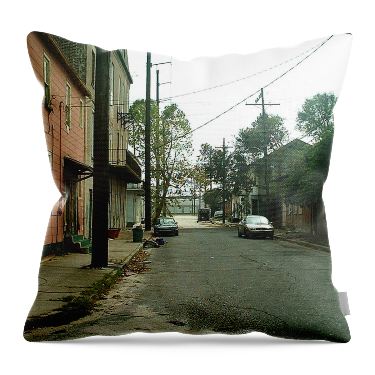 New Orleans Throw Pillow featuring the photograph Hurricane Katrina Series - 17 by Christopher Lotito