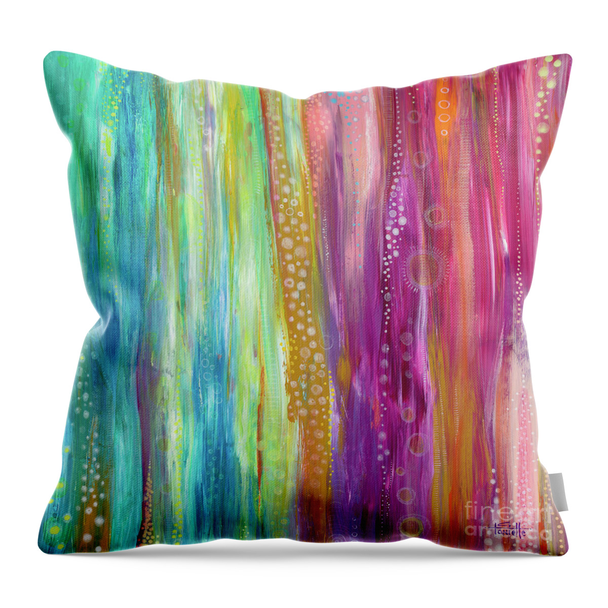 Modern Contemporary Painting Throw Pillow featuring the painting I Am Becoming by Tanielle Childers