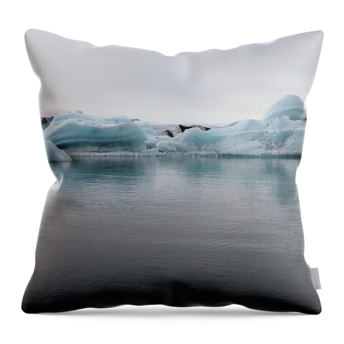 Iceland Throw Pillow featuring the photograph Iceland Glacier by Yvonne Jasinski