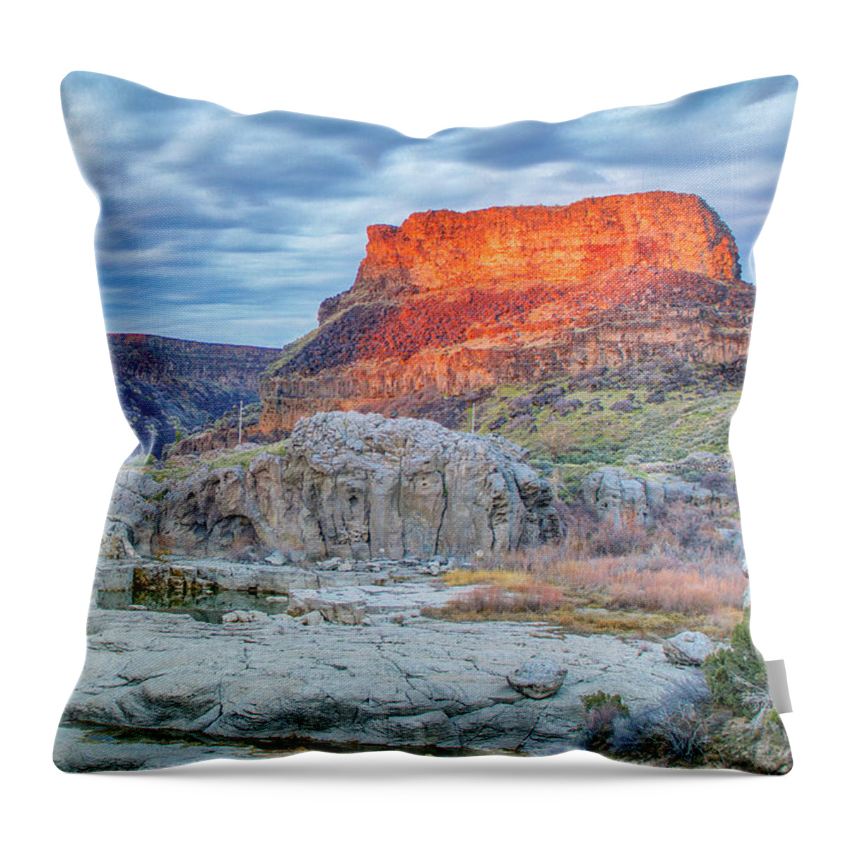 Nunweiler Throw Pillow featuring the photograph Idaho Sunset by Nunweiler Photography