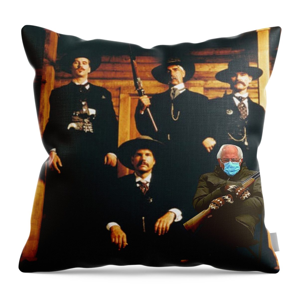 Bernie Throw Pillow featuring the photograph I'm Your HuckleBernie by Lee Darnell