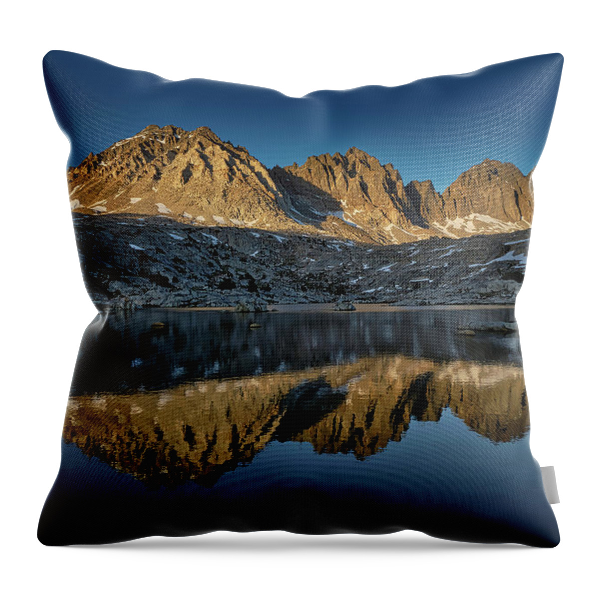 Eastern Sierra Throw Pillow featuring the photograph Imperfect Reflection by Romeo Victor