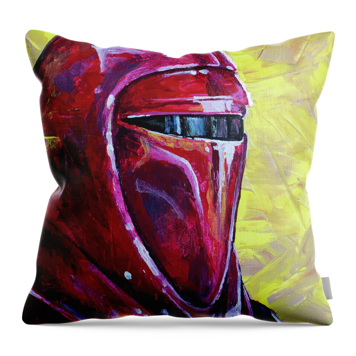 Star Wars Throw Pillow featuring the painting Imperial Guard by Aaron Spong
