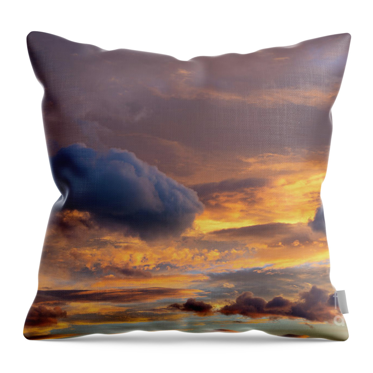 Clouds Throw Pillow featuring the photograph In the sea of clouds 1 by Adriana Mueller