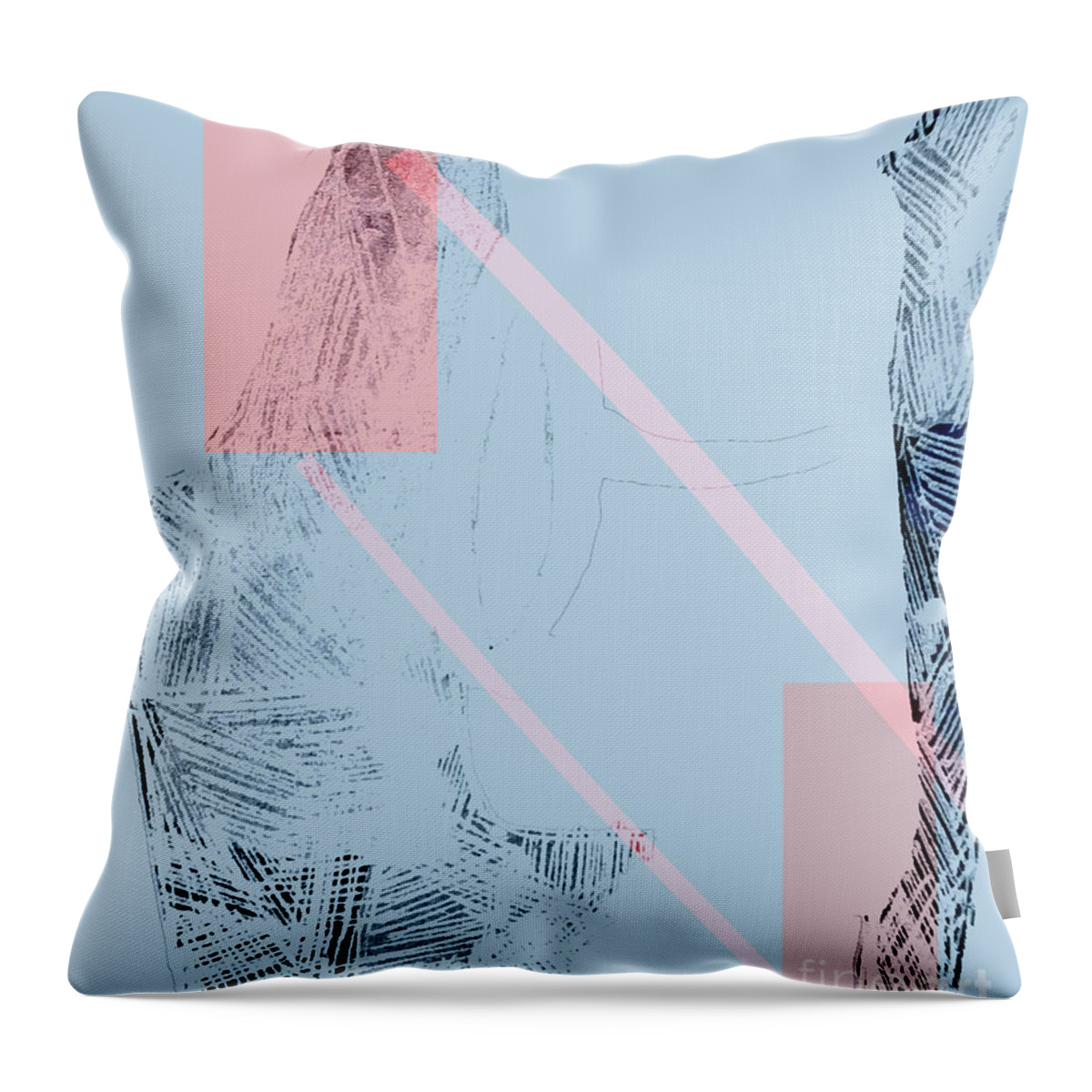 Contemporary Art Throw Pillow featuring the digital art In Their Journey by Jeremiah Ray