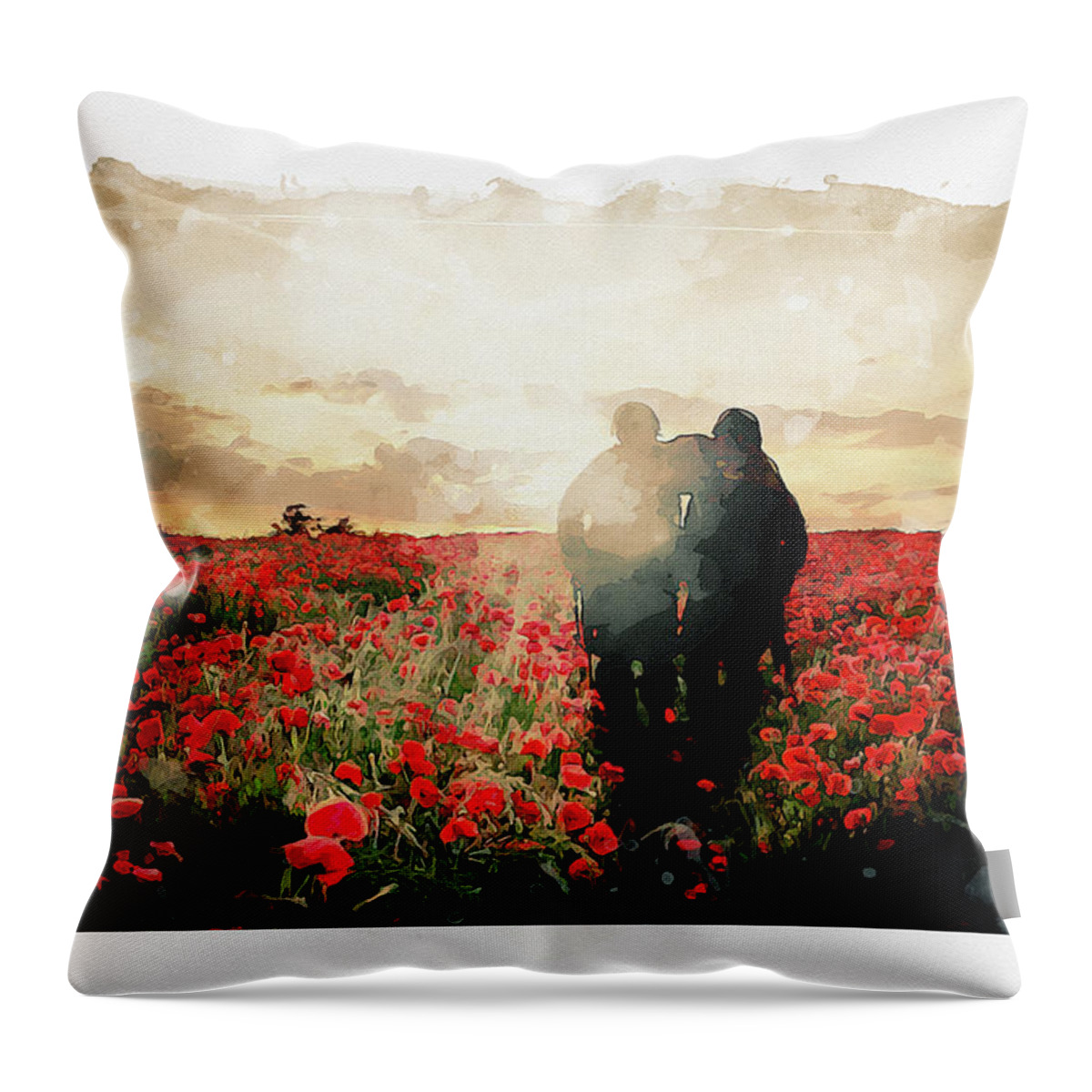 Art Throw Pillow featuring the digital art In To The Light by Airpower Art