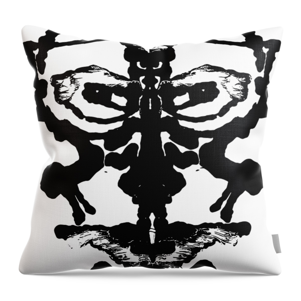 Statement Throw Pillow featuring the painting Intelligence by Stephenie Zagorski