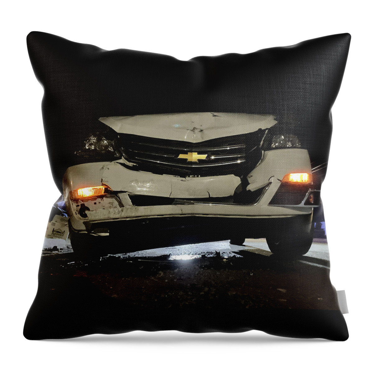 Crash Throw Pillow featuring the photograph Is That a Frown? by Lee Darnell