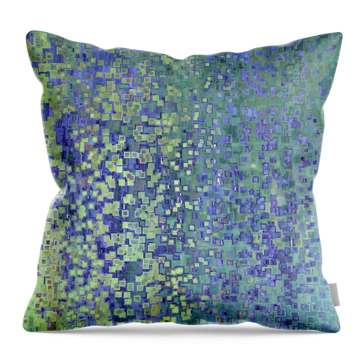 Blue Throw Pillow featuring the painting Isaiah 26 4. Trust In The Lord Forever by Mark Lawrence