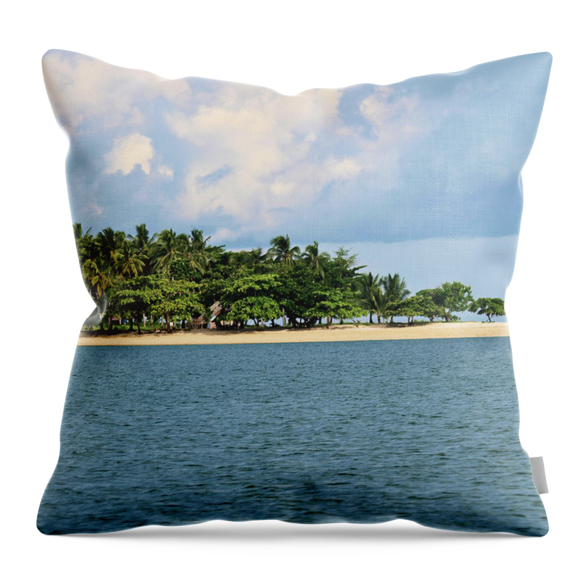 Asia Throw Pillow featuring the photograph Island Paradise by David Desautel