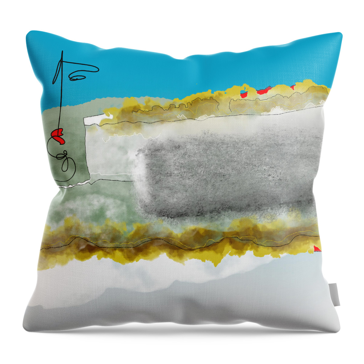  Throw Pillow featuring the digital art Jaded Valentine by Amber Lasche