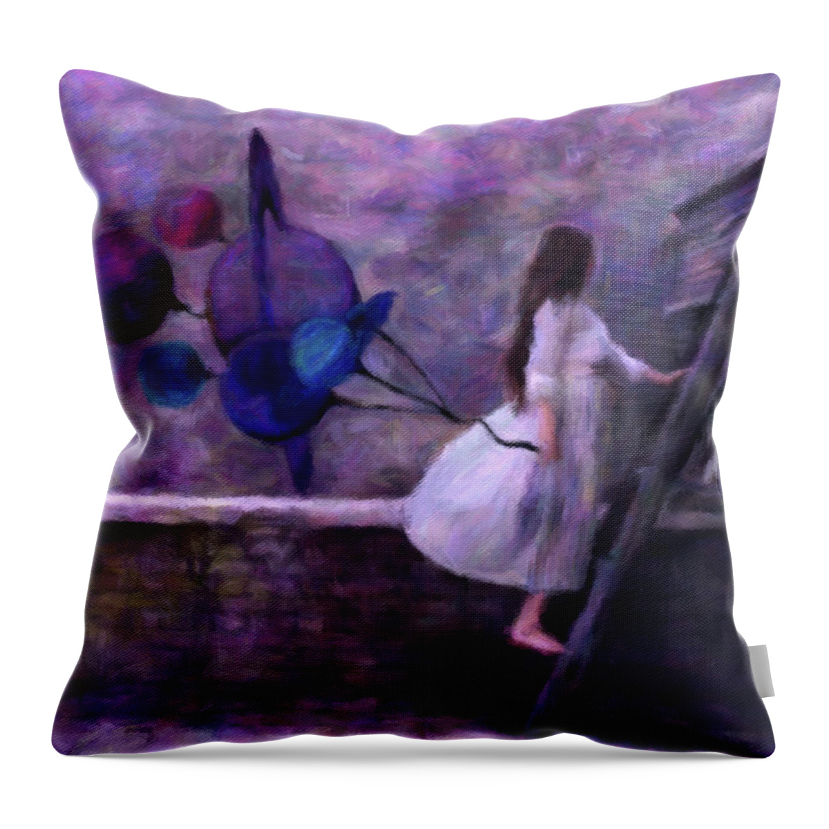 Jupiter's Daughter Throw Pillow featuring the digital art Jupiter's Daughter by Susan Maxwell Schmidt