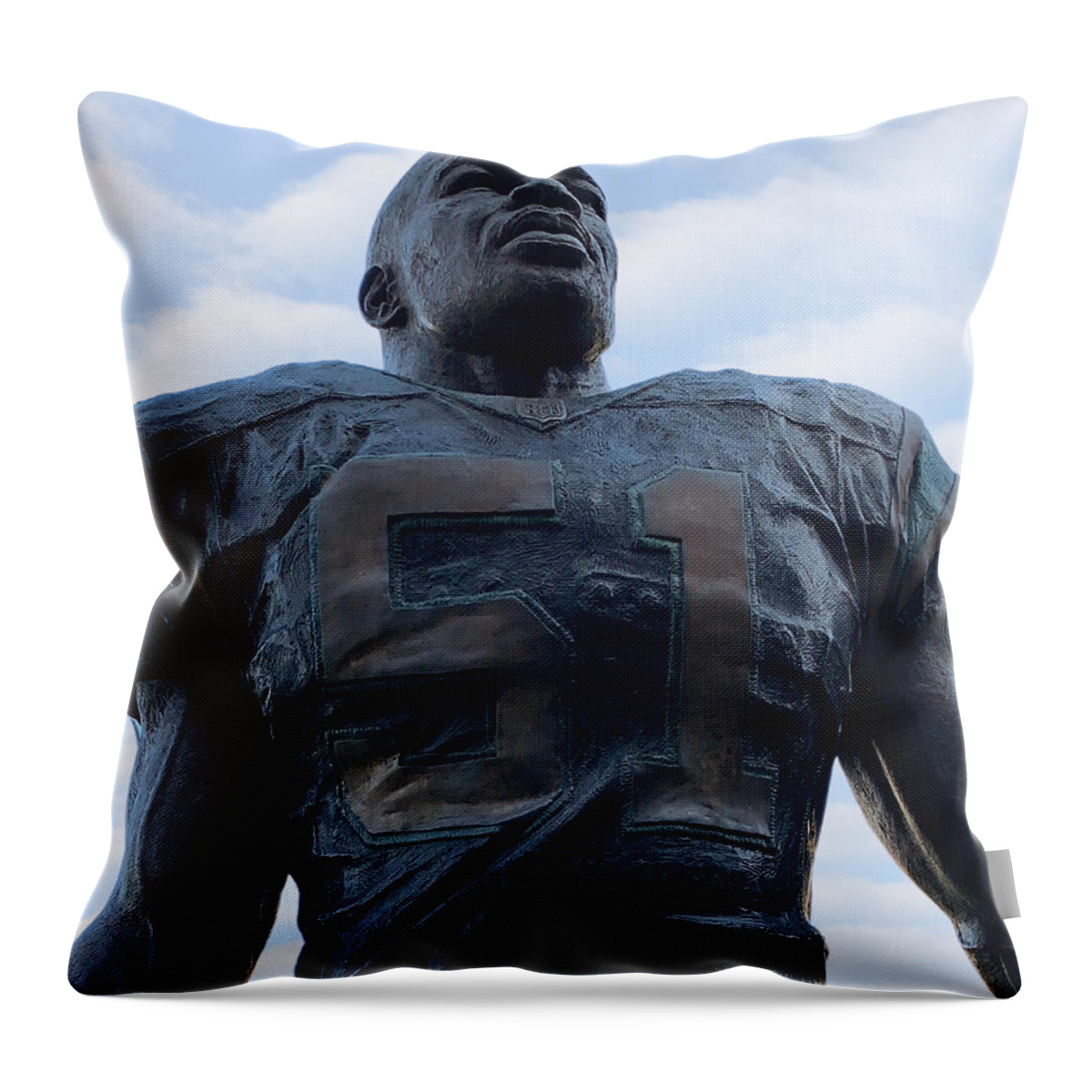 Sam Mills Throw Pillow featuring the photograph Keep Pounding by Lee Darnell