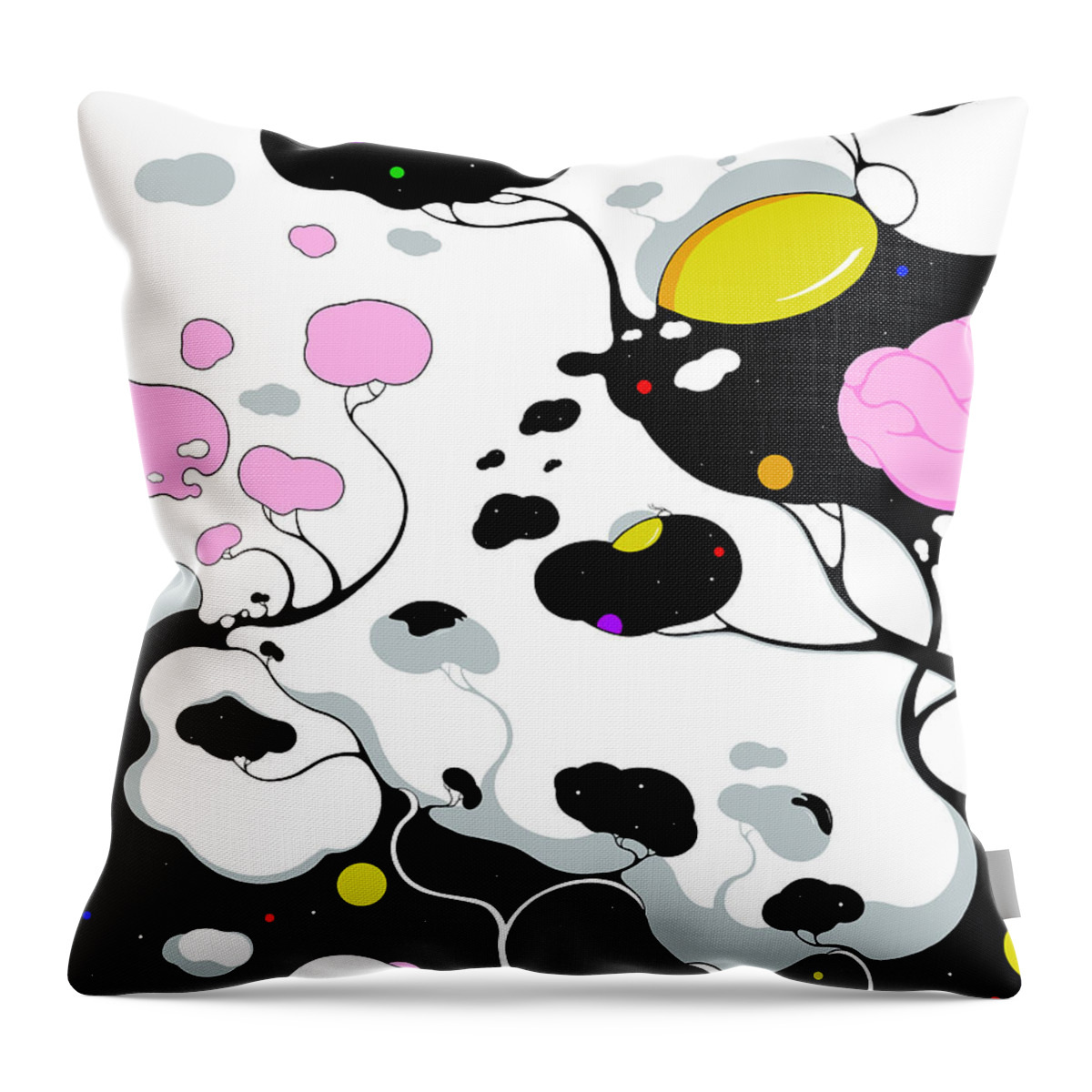 Clouds Throw Pillow featuring the digital art Kernel by Craig Tilley